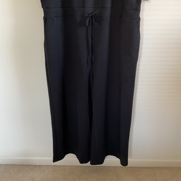 Lane Bryant Journey Elastic Tie-Waist Wide Leg Jumpsuit Sz 30/32 keyhole back - Picture 5 of 16